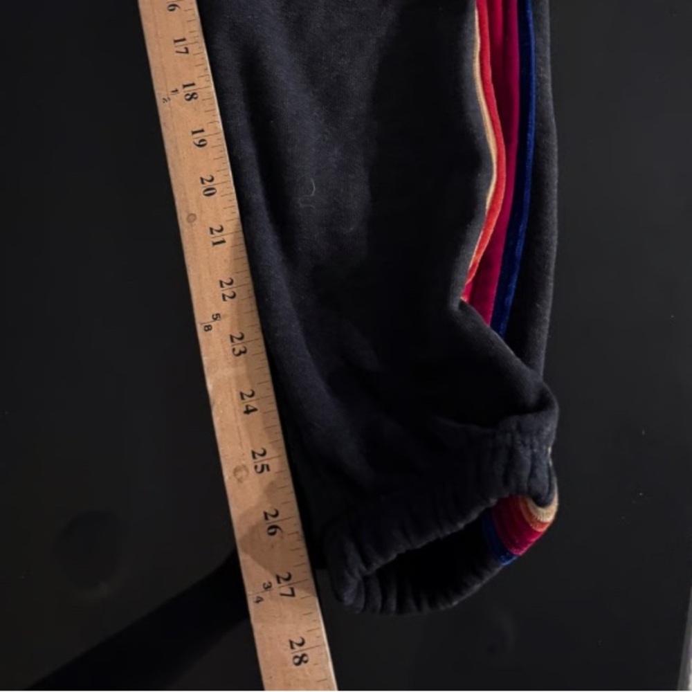 Aviator Nation Black Jogger Set with Rainbow Stripes - Picture 7 of 7